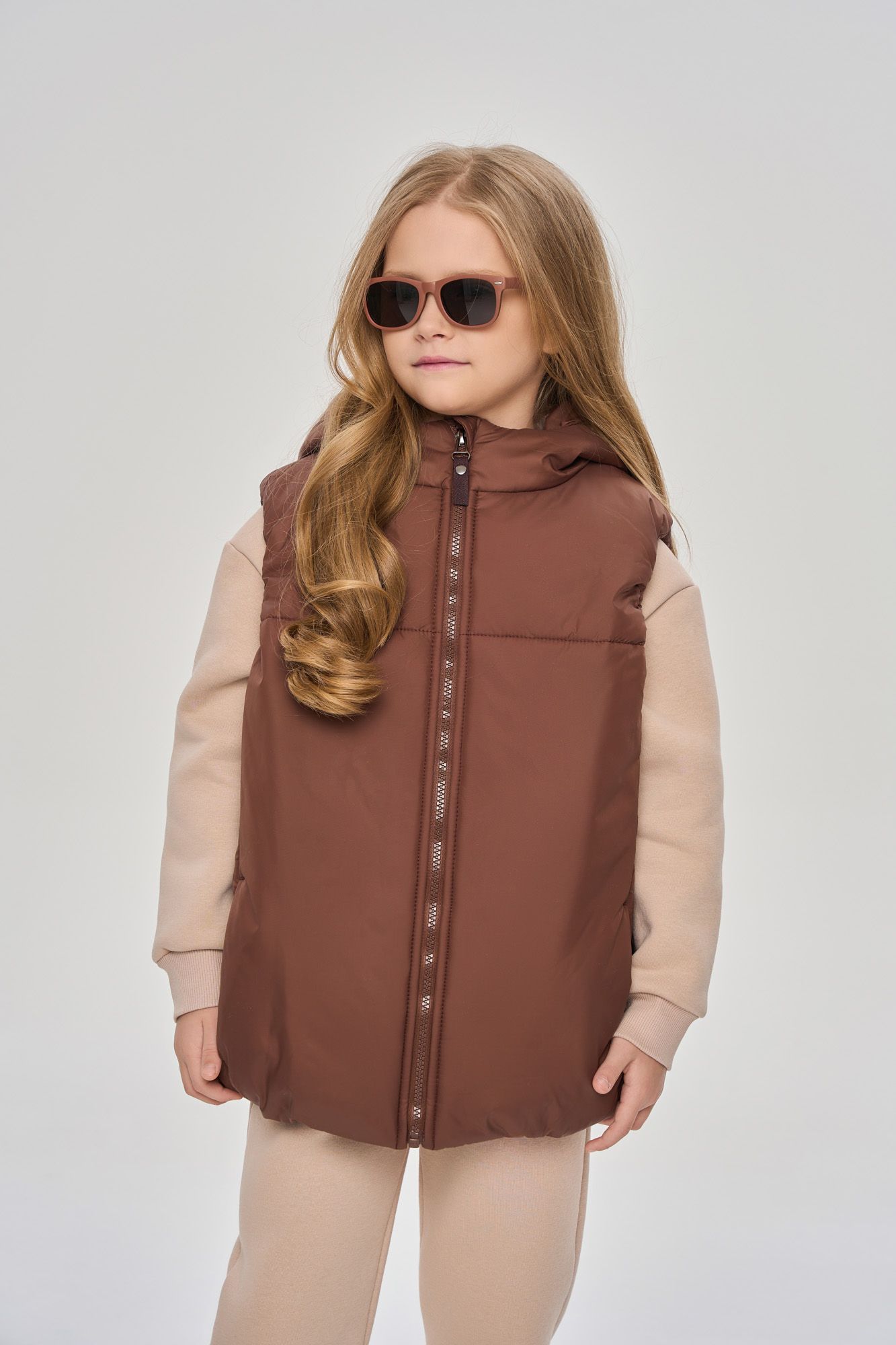 Жилет утепленный (104 кофейный)