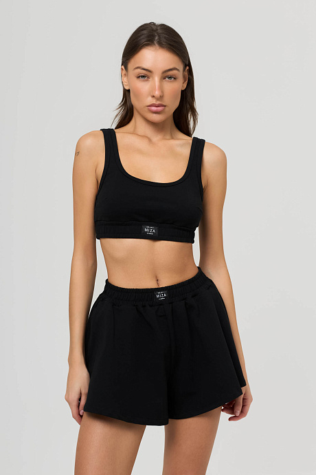 Комплект с шортиками из футера