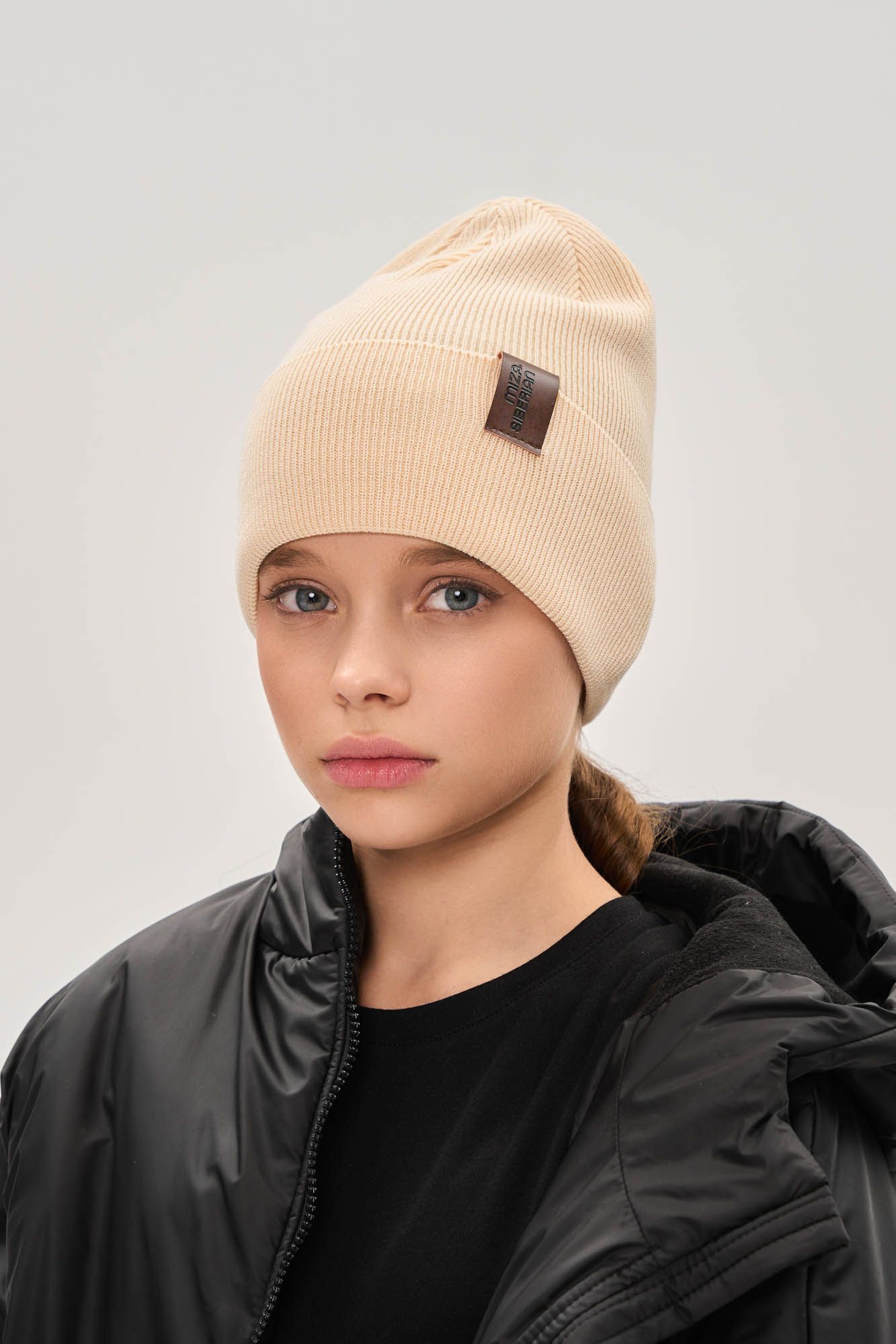 Шапка хлопковая  (one size (50-54) лен)