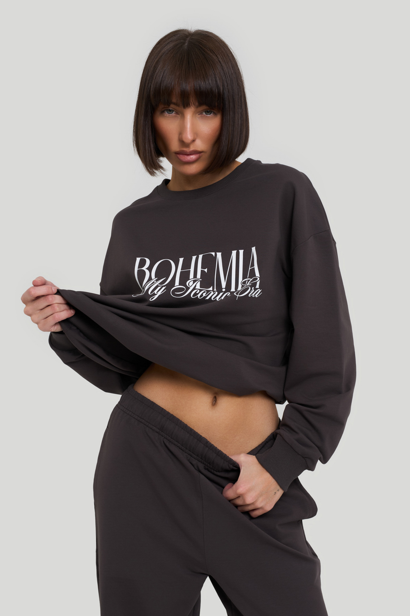 Костюм с джоггерами (S/M кофе)