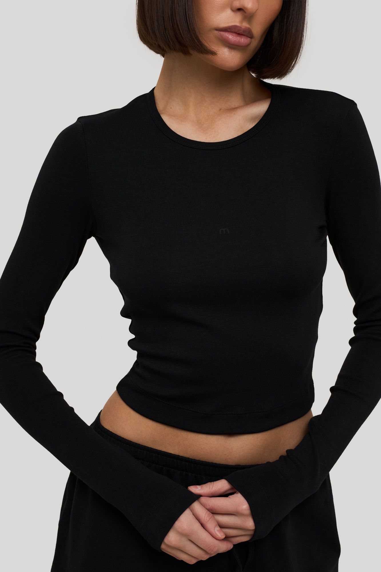 Лонгслив Organic (S/M черный)
