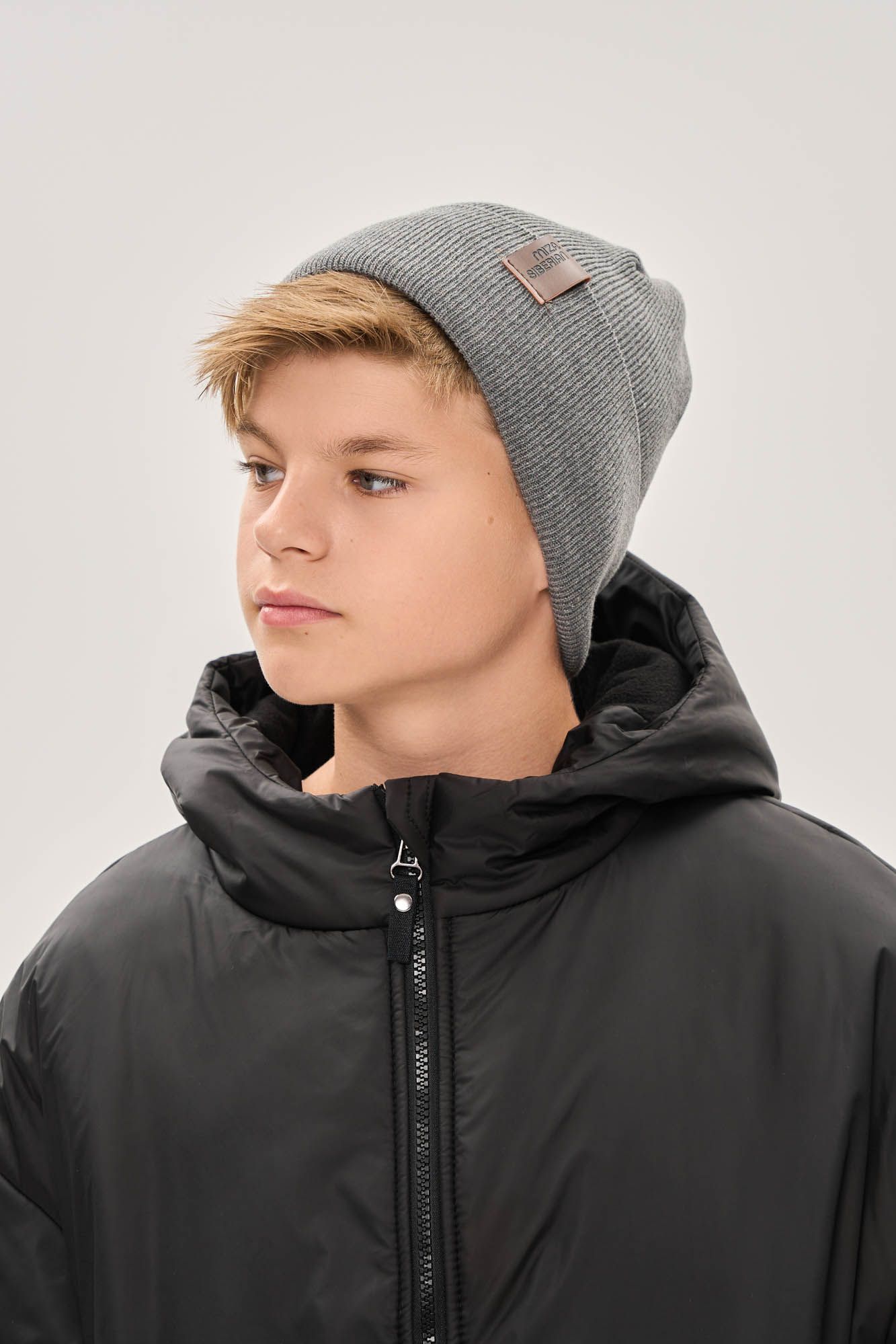 Шапка хлопковая  (one size (50-54) серый)