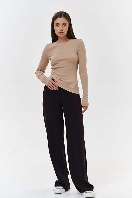 Лонгслив в рубчик