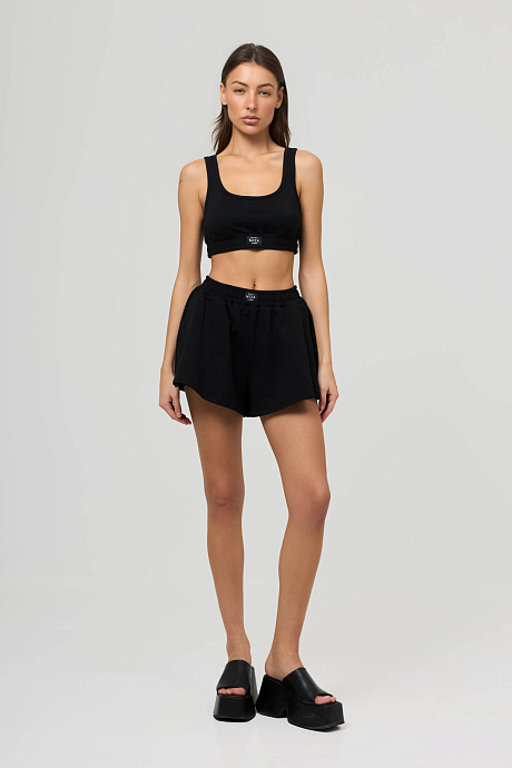 Комплект с шортиками из футера