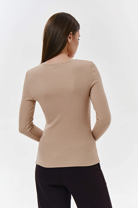 Лонгслив в рубчик